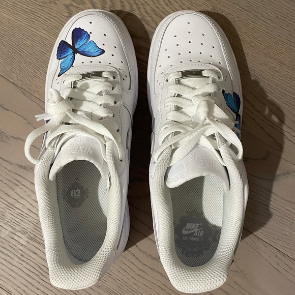 Nike AF1 Custom Blue Butterfly - Picture 8 of 12